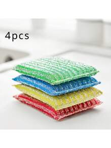 4/8/16入組萬用洗碗布和海綿套裝-雙面刷洗清潔刷，擦魔法海綿和刷油墊-餐具，平底鍋和鍋具的廚房配件 - 彩色 - 查看 12