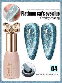1 瓶 10 毫升猫眼凝胶指甲油，闪亮亮丽，百搭时尚，适用于美甲沙龙、美甲、DIY 沙龙、女士礼物 - 彩色 - 查看 12
