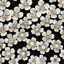 40颗仿珍珠珠子，花瓣形吊坠，女士DIY手链项链耳环发饰服装工艺材料配件 - 彩色 - 查看 4