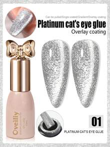 1 瓶 10 毫升猫眼凝胶指甲油，闪亮亮丽，百搭时尚，适用于美甲沙龙、美甲、DIY 沙龙、女士礼物 - 彩色 - 查看 9