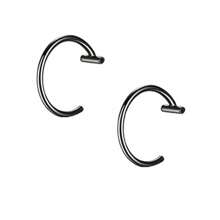 2入組潮流10mm不銹鋼朋克假鉤穿鼻唇環不分男女鼻環女性男性獠牙身體珠寶 - lip ring - 查看 11