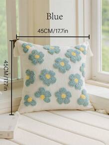 1入鄉村風格裝飾枕套（不含枕頭），絨面貼布工藝，水果和花圈圖案，適用於客廳沙發和臥室，四季皆宜 - 彩色 - 查看 11