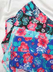 Calzon de tela invisible tipo faja, tiro alto con diseño floreado, fresco, comodo, calidad premium. (Los colores se envían al azar) - Multicolor - Ver 2