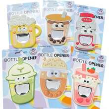 1 件，厨房小工具，夏季啤酒开瓶器，奶茶杯，磁吸冰箱，瓶粘器，开瓶器，派对 - 彩色 - 查看 3