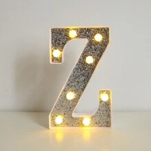 1 pieza 21/16cm Lámpara de letra, lámpara de decoración de escritorio, lámpara de letra de lentejuelas brillantes, regalo sorpresa para amigas, hermanas, novios, padres, niñas, lámpara de decoración de cocina, lámpara de atmósfera de restaurante, lámpara de atmósfera de dormitorio romántico luminoso, luz rosa de color cálido, regalo favorito y popular de luz nocturna, regalo de cumpleaños, lámpara de atmósfera de fiesta, lámpara de decoración de cumpleaños feliz, lámpara de fiesta - amarillo - Ver 13