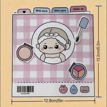 1 Set Of 3D Stickers With Beauty Salon Theme, Featuring Quiet Bookstore Scenes, DIY Artistic Decor Stickers (Includes Video Tutorial, Relatively Easy) - Purple - View 3