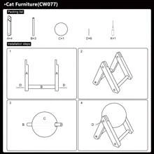 1 件猫抓板玩具，天然剑麻绳猫抓球，旋转猫抓板玩具，适合猫和兔子，室内互动木制宠物玩具 - 杏色 - 查看 9