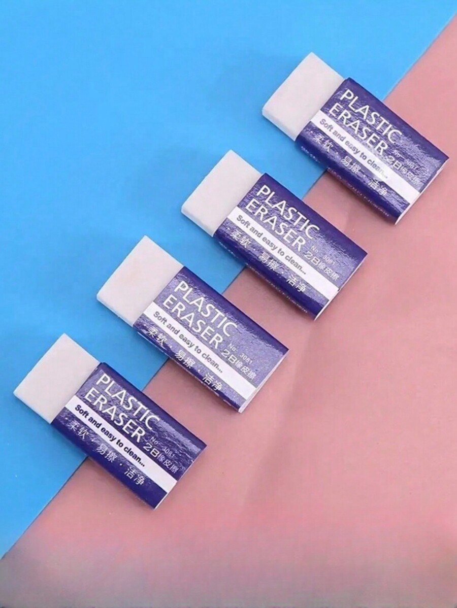 10pcs Clean And Soft Eraser For 2B Pencils, EasyToErase Exam Eraser