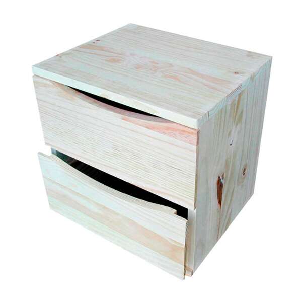Well Home WELL HOME MEUBILAIR & DECORATIE Modulaire blok met 2 lades 36x30x36cm