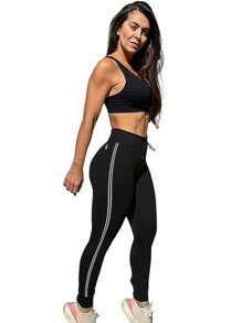 Lupo Act Seamless Sportwear Leggings For Women Comfortable Gym Fitness 71716-001 Original - 黑色 - 查看 1