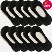 10 paires/5 paires en option Super fins chaussettes de sport semi-transparentes jetables pour la danse/la course, chaussettes courtes de style casual pour le printemps et l'été ; Nouveaux lots de 2 paquets de chaussettes de couleur unie pour chevilles en noir et blanc pour femmes, chaussettes basses respirantes et antidérapantes invisibles, chaussettes invisibles en mélange de nylon de petite taille, chaussettes courtes basses pour le printemps, l'été, l'automne et l'hiver, chaussettes bateau jetables