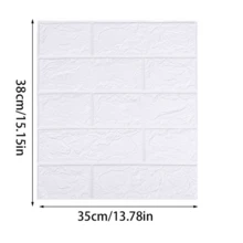 1入組泡沫3D立體自粘牆紙，防撞柔軟包裝，臥室裝飾防水防潮牆貼紙（部分配件顏色隨機），廚房，廚房用品，食品，烹飪，露營，度假，海灘，房間裝飾，整理收納，派對，旅行。 - 彩色 - 查看 2