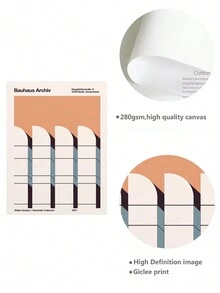 1入組無框帆布牆藝油畫海報，以太陽照耀的背景凸顯代表性的阿姆斯特丹建築，適用於城市裝飾和旅行愛好者，並可放置於客廳或辦公室 - 彩色 - 查看 10