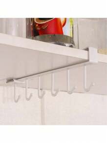 6/12钩收纳挂钩，铁艺橱柜无痕挂钩，多排挂钩，无需钻孔，适用于衣柜和厨房橱柜，厨房用品，厨房配件，厨房工具 - 彩色 - 查看 13