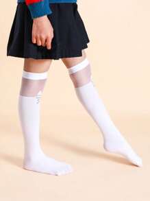 Cute Cat Print Mid-Calf Knee High Socks For Girls