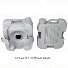 Baño Portátil Inodoro Escusado Sanitario W.c 10 Litros - Gris - Ver 3