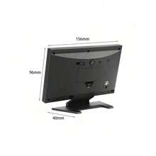 Reloj termómetro higrómetro electrónico digital con monitor de temperatura y humedad LCD para el hogar con pronóstico del tiempo en interiores - Negro - Ver 6