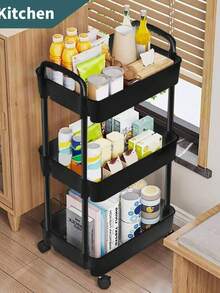 Nergo Carrito Plegable Con Ruedas Carrito Organizador 3 Niveles Estante Organizador Muebles Para Baño Estantes Organizadores Muebles Para Recamara Carrito Auxiliar  Organizador De Baño Muebles De Cocina Alacenas Para Despensa Mueble Organizador Organizador Para Baño Anaquel Plastico Organizador De Metal Mueble Organizador Para Baño Carrito De Bar Mueble De Cocina Mueble Lavanderia Mueble Blanco Organizador Remates De Almacén Lavadero  Almacenamiento De Suministros De Pintura Juego De Almacenamiento De Cocina Estanterías Isla De Almacenamiento & Carritos Trolly Cart With Wheels Home Office Essentials Cart With Wheels Wheeled Cart Regalos Para Niños Regalos Para Mujeres Festival De Estudiantes   #Hotsale #Sheinhotmayo #ordenytidiness #hogarordenado - Negro - Ver 4