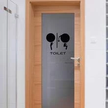 1入浴室馬桶壁貼，廁所和客廳裝飾標語，門貼，壁貼，食品，廚房，旅行，廚房用品，廚房工具，廚房物品。 - 黑色 - 查看 5