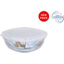 Inde Borosilicate Round Lunch Box With Bamboo Lid 19.5Cm Airtight Design To Prevent Spills | Compact And Lightweight Lunch Box With Practical Compartments, Perfect To Carry It Everywhere - Nhiều màu - Xem 1