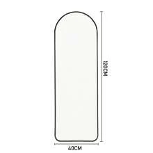 LIVINGANDHOME Living And Home Arch Full Length Wall Mirror - Black - View 10