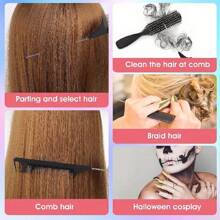 5件套美发造型配件套装，金属指套式分发环，钢针尖尾梳，专业分发环和分区环 - 不锈钢指套工具，用于精准造型和接发 - 编发辅助工具，返校季，旅行度假必备，女士美发配件，后梳，理发师配件，吹风机，头发，理发师，美发工具，美发产品，美发配件，边缘梳，理发师配件，旅行，吹风机，美发用品，发胶，美发配件，卷发产品，美发设备，配件，剪发剪刀，圣诞节，理发店，理发师配件，美发配件，美发，吹风机，头发，配件，美发产品，美发工具，美发用品，护发，卷发梳，理发师，理发师配件，美发设备，旅行必备，旅行必备，发型，美发，头发，旅行，美发产品，头发工具、美发用品、理发师、理发配件、理发店、美发设备 - 彩色 - 查看 4