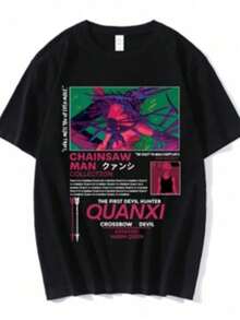 Men T-Shirts - 黑色 - 查看 1