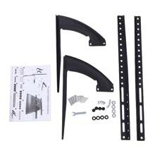 YUNRUX Universal TV Stand Feet, 32-70 Inch Height Adjustable TV Stand LCD LED TV Display Bracket, Black