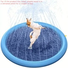 Có thể gập lại Chó Thú Cưng Xịt Nước Thảm Tắm Cho Chó Xịt Nước Làm Mát Thảm Dày Bền Tắm Lưu Vực Thú Cưng Mùa Hè Nước Ngoài Trời đồ chơi - Nhiều màu - Xem 2