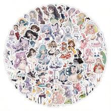 60pcs Loli Tower Anime Girl Stickers - Multicolor - View 1
