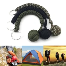 1pc Outdoor Protection Keychain With Steel Ball Bearing, Self-Defense, Emergency Survival, Car Escape Tool Keychain