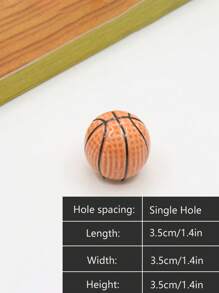 1 pieza Perilla de puerta de armario / zapatero / armario en forma redonda con diseño de bola de dibujos animados