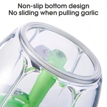 1入不銹鋼手動大蒜製造機，蔬菜切割器，便攜式手提式拉繩式大蒜切碎機，洋蔥切片機，適用於蔬菜、薑、水果、堅果、草藥，廚房用品，廚房配件 - 綠色 - 查看 8