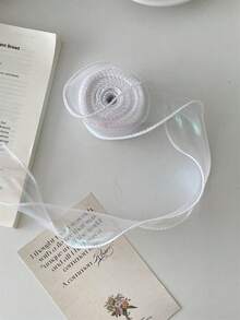 4cm Iridescent Organza High-End Elastic Ruffle Bubble Pleated Ribbon For Cake, Birthday Box, Gift Wrapping, Decorations, Flower Arrangements, DIY Bow, Mother's Day, Valentine's Day, Goddess Festival, And Other Festive Occasions - Multicolor - View 13