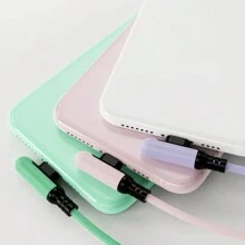 Liquid Soft Adhesive 3A 90 Degree Right Angle Elbow Data Cable Fast USB Data Cable Compatible With Iphone 1413 12 11 10 Pro Charger Kable Liquid Silicone Fast Charging Data Cord - Multicolor - View 6