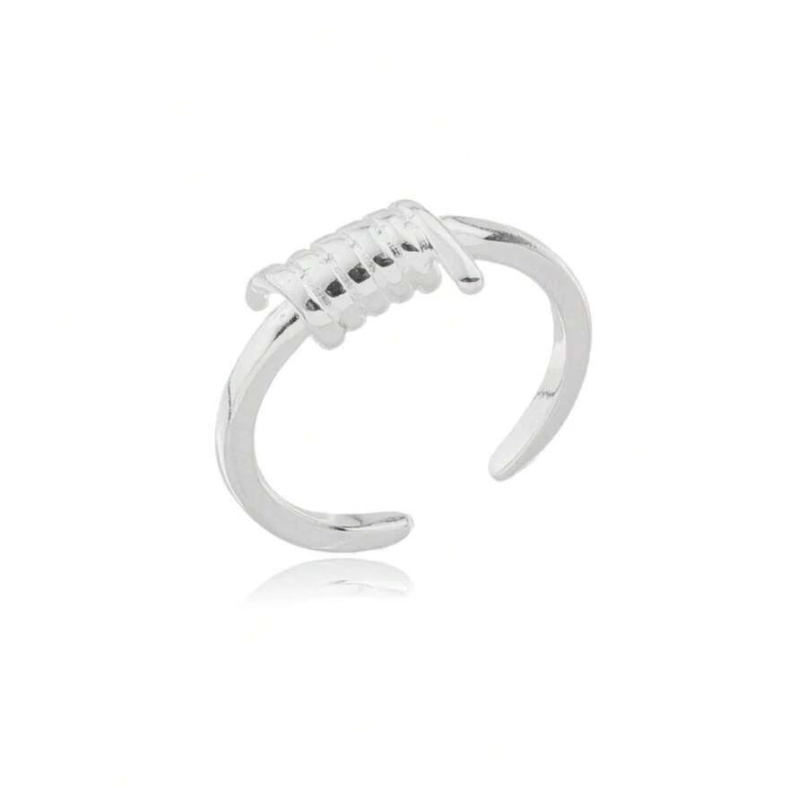 Women Single Ring - 銀色 - 查看 1