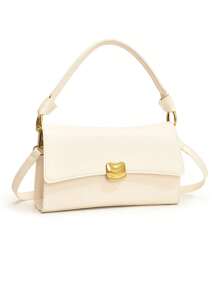 Dedoo 黑色腋下法棍包，2024新款高级质感小众手提包，今年非常流行。