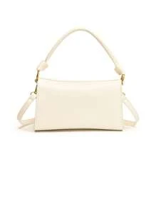 Dedoo 黑色腋下法棍包，2024新款高级质感小众手提包，今年非常流行。