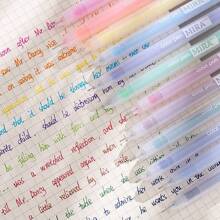 12 Colors Neutral Pen Set For Stationery, Handwritten Notes, Study Supplies Back To School