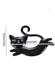 1pc Cat-Shaped Towel Rack With Suction Cup, No Drill Bathroom Storage Rack, Kitchen Hand Towel Hook - Multicolor - View 11