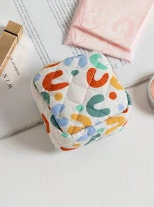 1 Piece Fully Printed Quilted Mini Bag Sanitary Bag Menstrual Bag Pad Bag Sanitary Bag Sanitary Napkin Bag Napkin Bag Girls Tampon Storage Bag Ladies Cosmetic Bag Coin Purse Cosmetic Bag Tampon Storage Bag Underwear Tampon Menstrual Cup Reusable Waterproof Travel University Dormitory Home Bathroom Vest School Supplies Makeup Bag Makeup Bags Makeup Organizer Make Up Organizer Makeup Storage - Multicolor - View 11