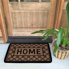1pc 'HOME' And Asymmetrical Diamond Grid Pattern Entrance Fun Doormat, Modern Minimalistic Thick Farmhouse Indoor Floor Carpet, Footprint Cleaning Pad, Anti-Fatigue Non-Slip Bathroom Absorbent Mat, Decorative Carpet, Foam Mat Suitable For Living Room, Bedroom, Farmhouse And Various Scenes At Door And For Parties, Gatherings, Festivals And Gifts, Carpet, Doormat, Kitchen Mat, Area Rug, Small Carpet, Floor Mat, Bath Mat, Decorative Carpet, Home Decor, Bathroom Mat - Multicolor - View 9