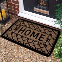 1pc 'HOME' And Asymmetrical Diamond Grid Pattern Entrance Fun Doormat, Modern Minimalistic Thick Farmhouse Indoor Floor Carpet, Footprint Cleaning Pad, Anti-Fatigue Non-Slip Bathroom Absorbent Mat, Decorative Carpet, Foam Mat Suitable For Living Room, Bedroom, Farmhouse And Various Scenes At Door And For Parties, Gatherings, Festivals And Gifts, Carpet, Doormat, Kitchen Mat, Area Rug, Small Carpet, Floor Mat, Bath Mat, Decorative Carpet, Home Decor, Bathroom Mat - Multicolor - View 4