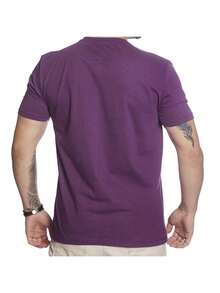 Men T-Shirts - 紫色 - 查看 2