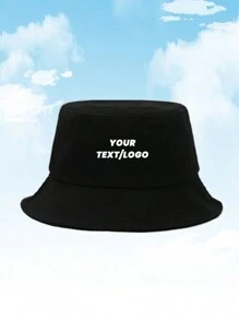 (Customizable) Universal Dopamine Color Printed Logo/Text Adjustable Short Eaves Bucket Hat For Both Men And Women. Outdoor. Festivals And Gifts - Customized Pattern - View 14