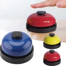 Dinner Desk Bell Student Buzz-In Bell Front Desk Service Bells Call Desk Bells Hand Call Bell Dog Training Bell Classroom, Reception, Restaurant, Bar Service Bell Boy Valentine Heart Women's Valentine, Christmas Gift Room Decor - Multicolor - View 2