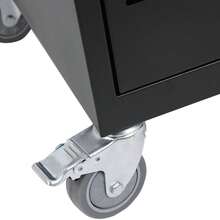 Mobile Charging Cart And Cabinet For Tablets Laptops 30-Device With Combination Lock--Black - Black - View 3