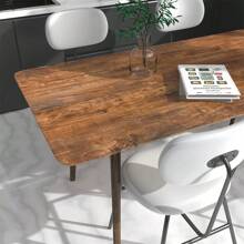 1 Roll Deep Grey Wood Grain Self-Adhesive PVC Wallpaper, Vinyl Oilproof And Waterproof Contact Paper, Ideal For Dorm And Bedroom Wallpaper Decoration, Renovation Stickers Peel Wall Panels, Wall Paper, Wallpapers, Spring Decoration Items Refresh Your Home, Rama Decoration Stickers Gifts Birthday Graduation - Coffee Brown - View 5