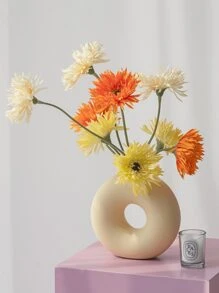 1支/2支/4支欧式雏菊仿真花，45厘米向日葵仿真花，适用于家居花瓶装饰、餐厅、卧室、插花、婚礼、新娘捧花、腕花、胸花DIY、生日派对装饰、情人节、新年礼物、秋季农舍装饰、毕业礼物、花园装饰、户外植物、园艺、仿真花、秋季装饰