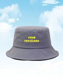 (Customizable) Universal Dopamine Color Printed Logo/Text Adjustable Short Eaves Bucket Hat For Both Men And Women. Outdoor. Festivals And Gifts - Customized Pattern - View 18
